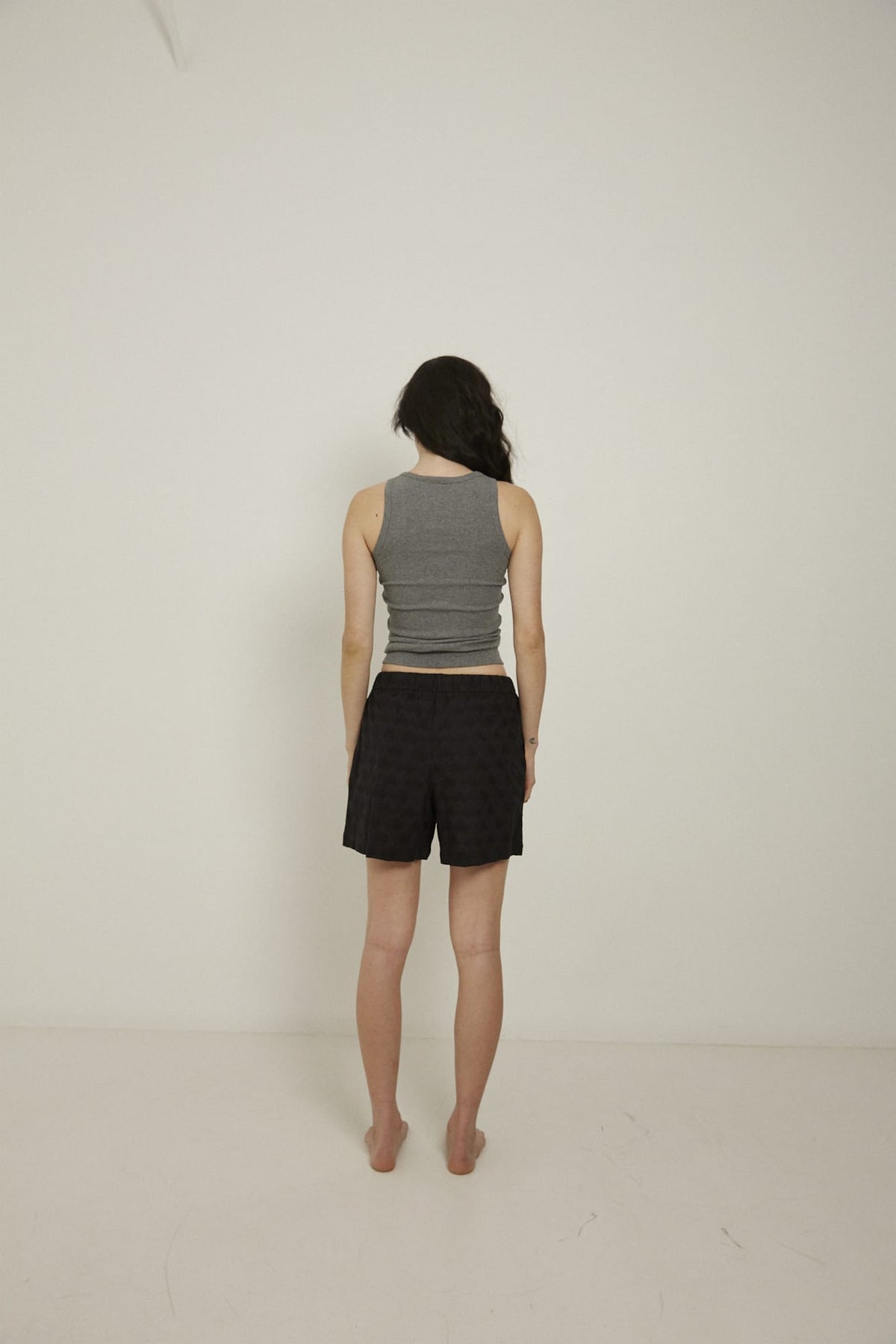 Camilla Shorts, Black Embroidery