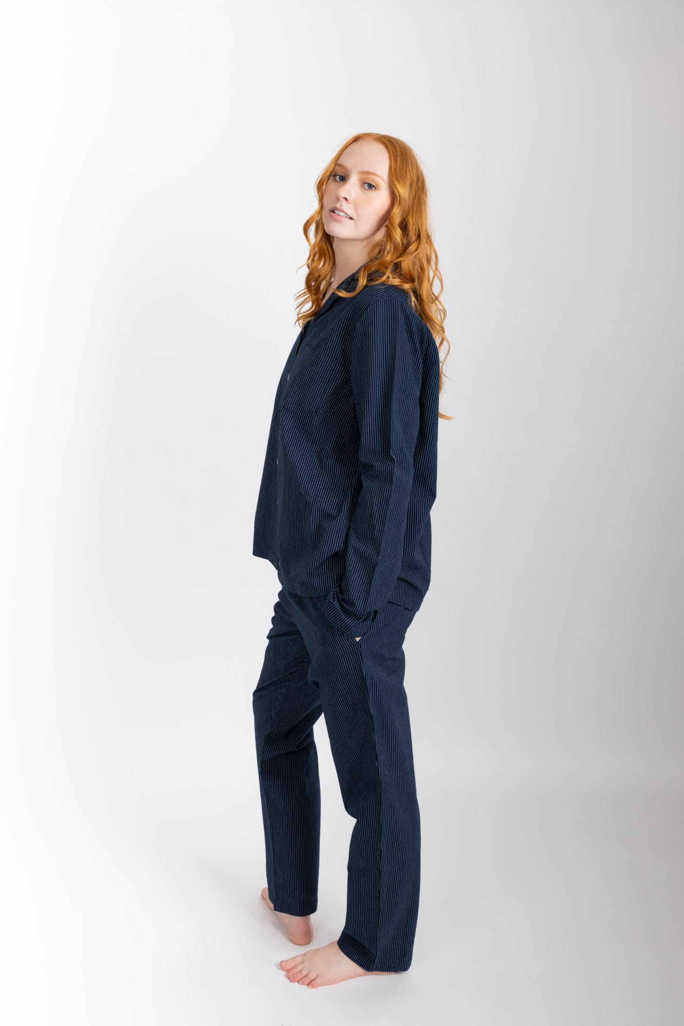 Classic Set, Navy Pinstripe
