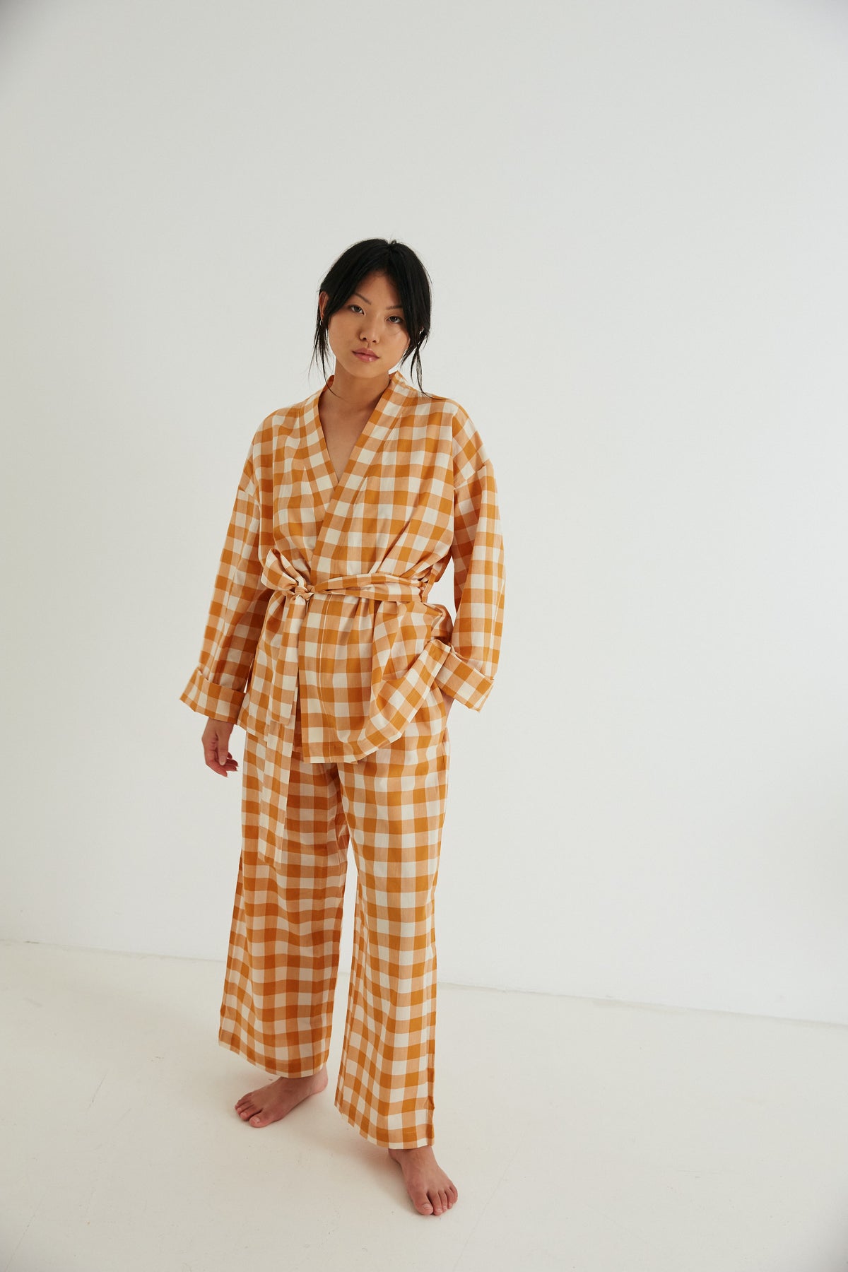 Wrap Set, Clementine Gingham