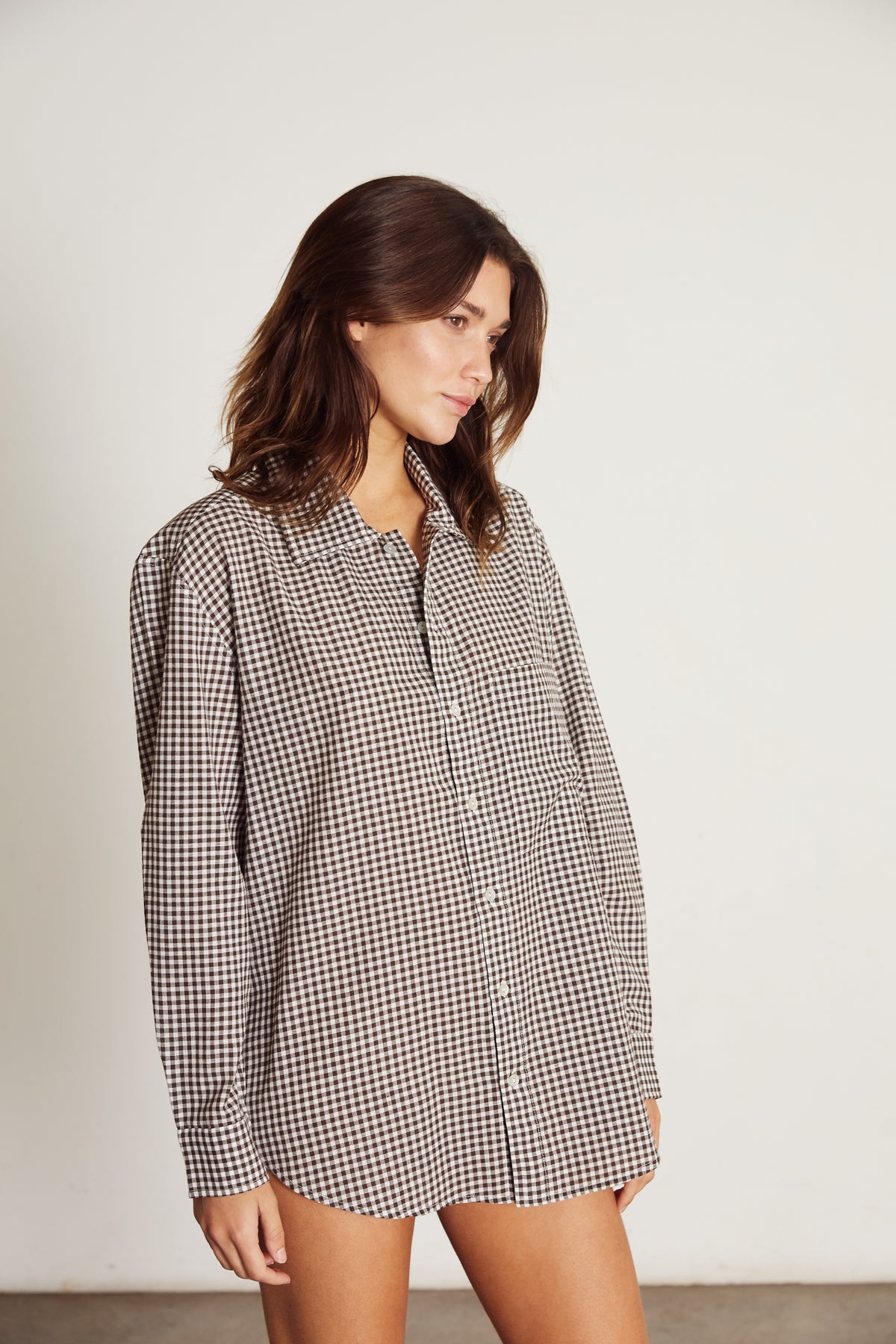 Everyone Shirt, Chocolate Gingham