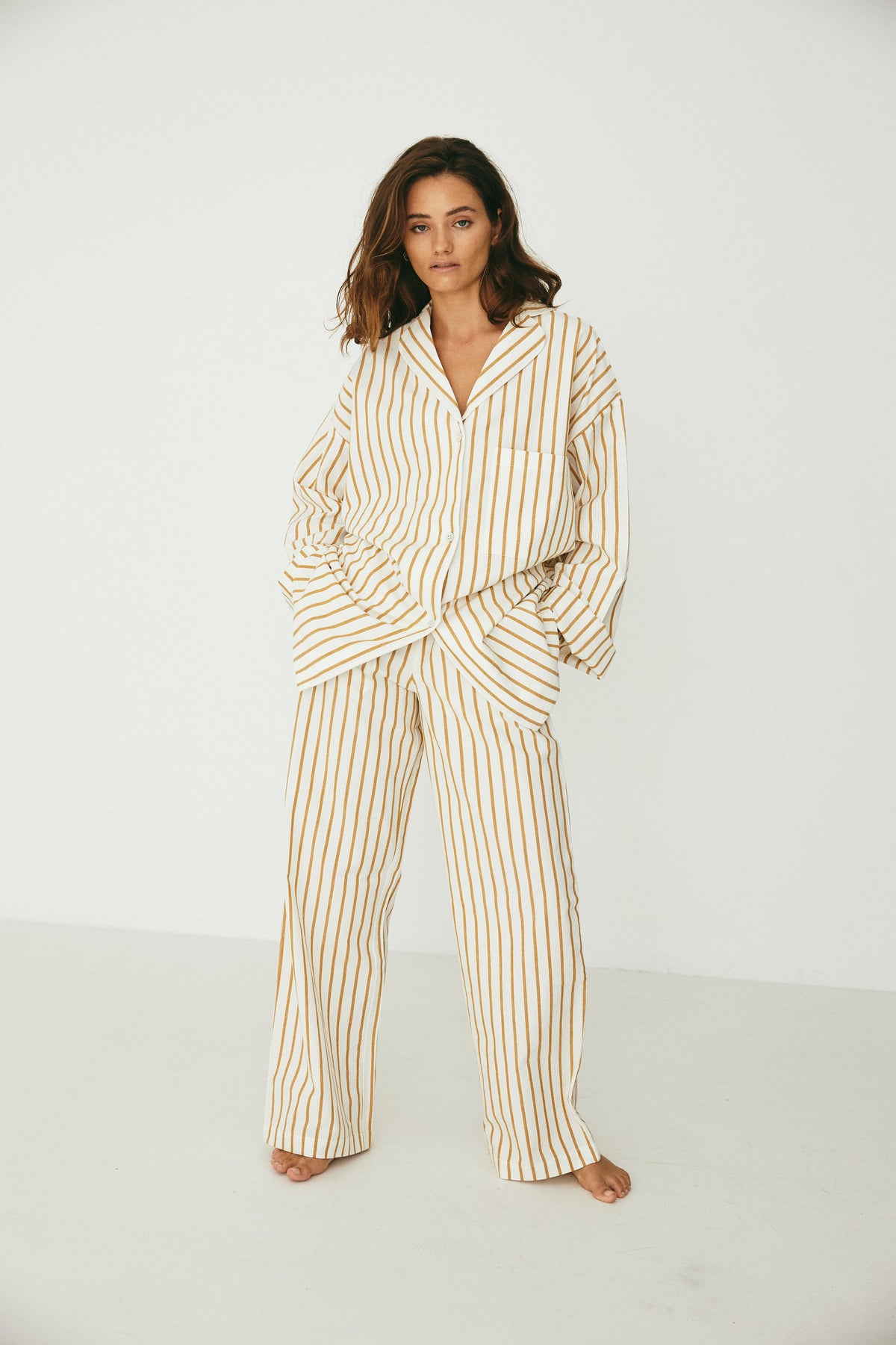 Winona Set, Mustard Stripe