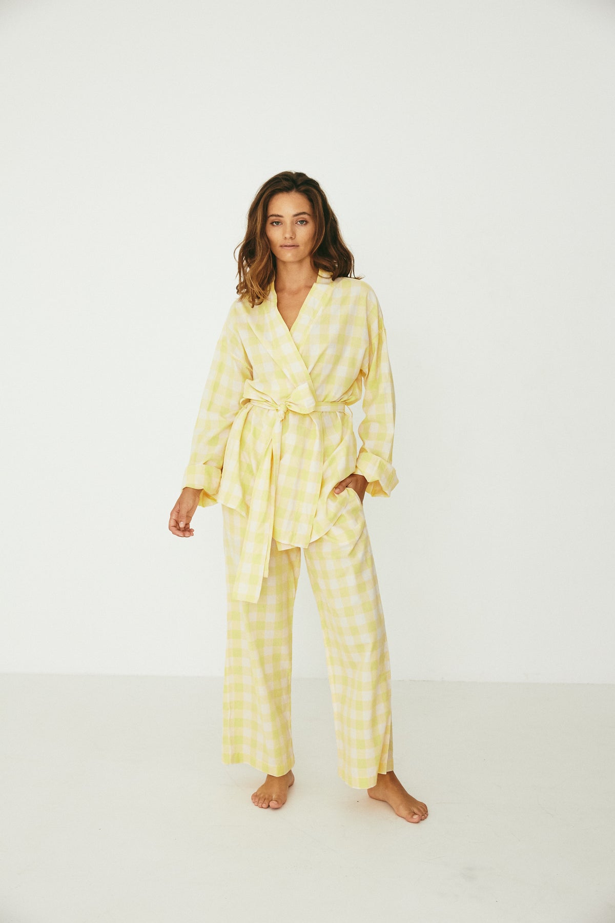 Wrap Set, Yuzu Gingham
