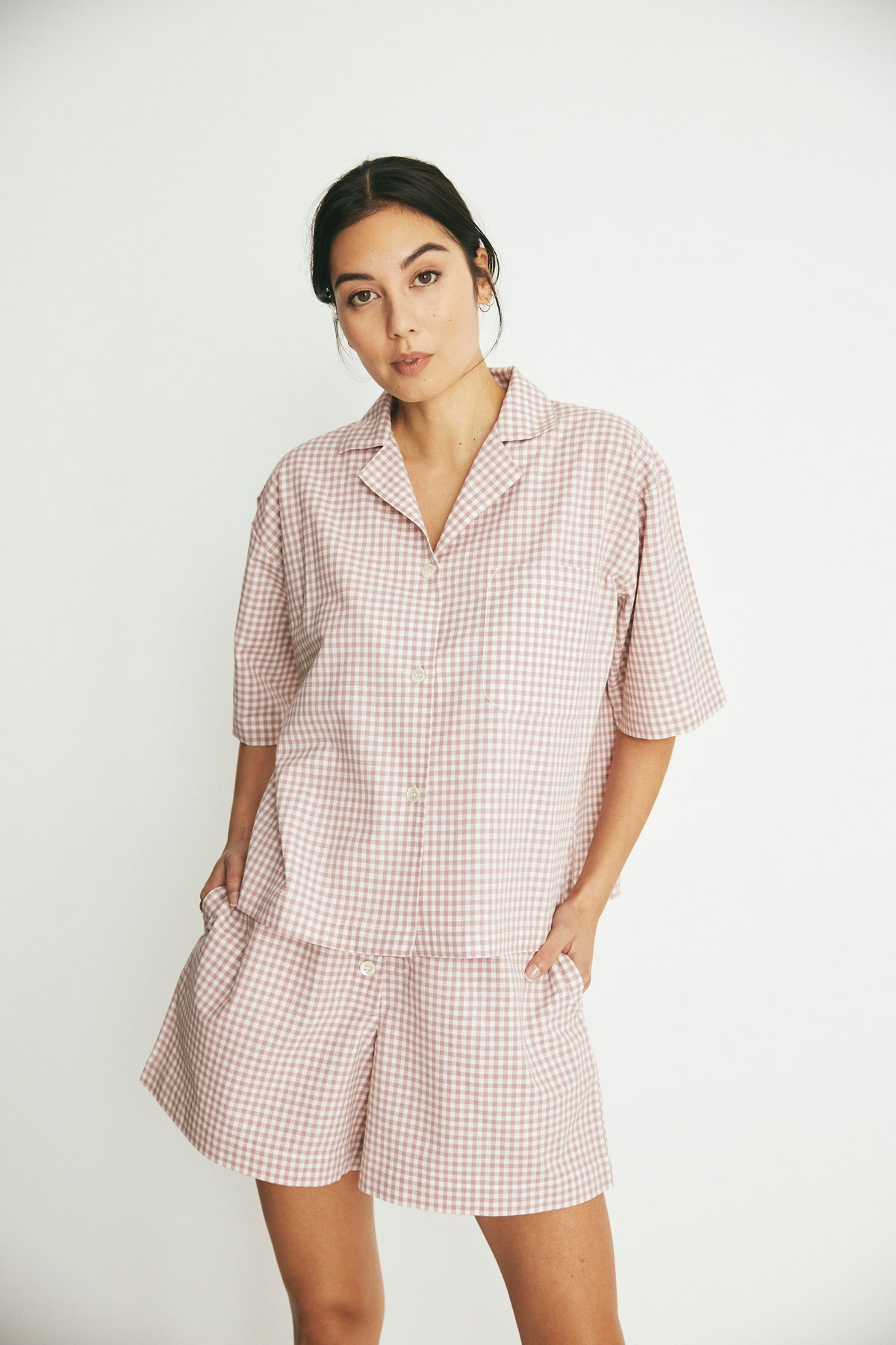 Camilla Set, Rose Gingham