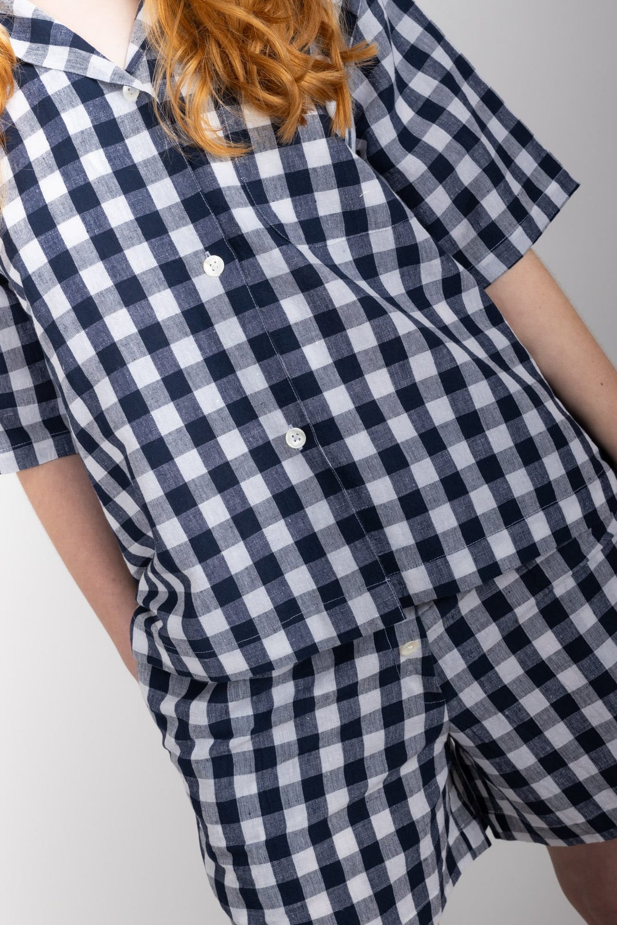 Camilla Set, Navy Check