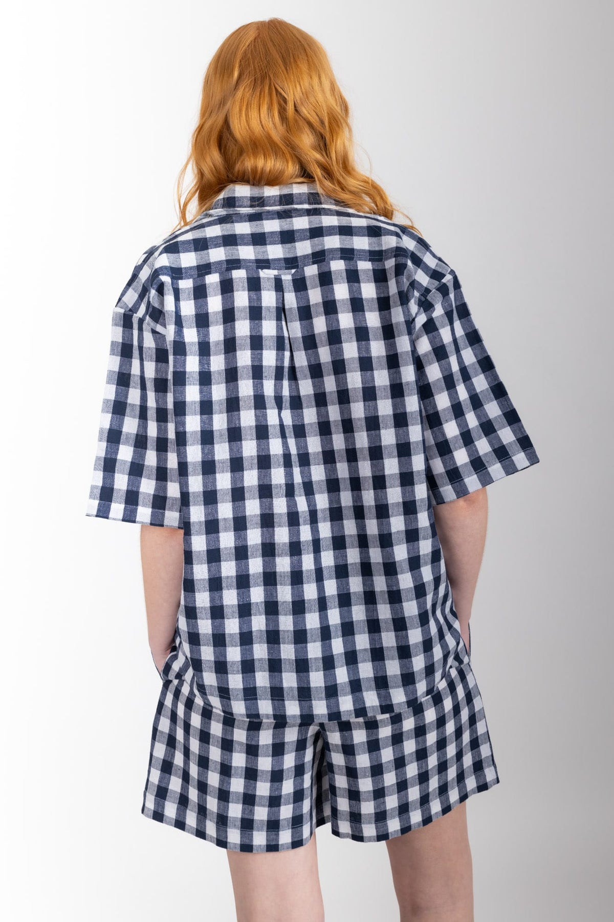 Camilla Set, Navy Check
