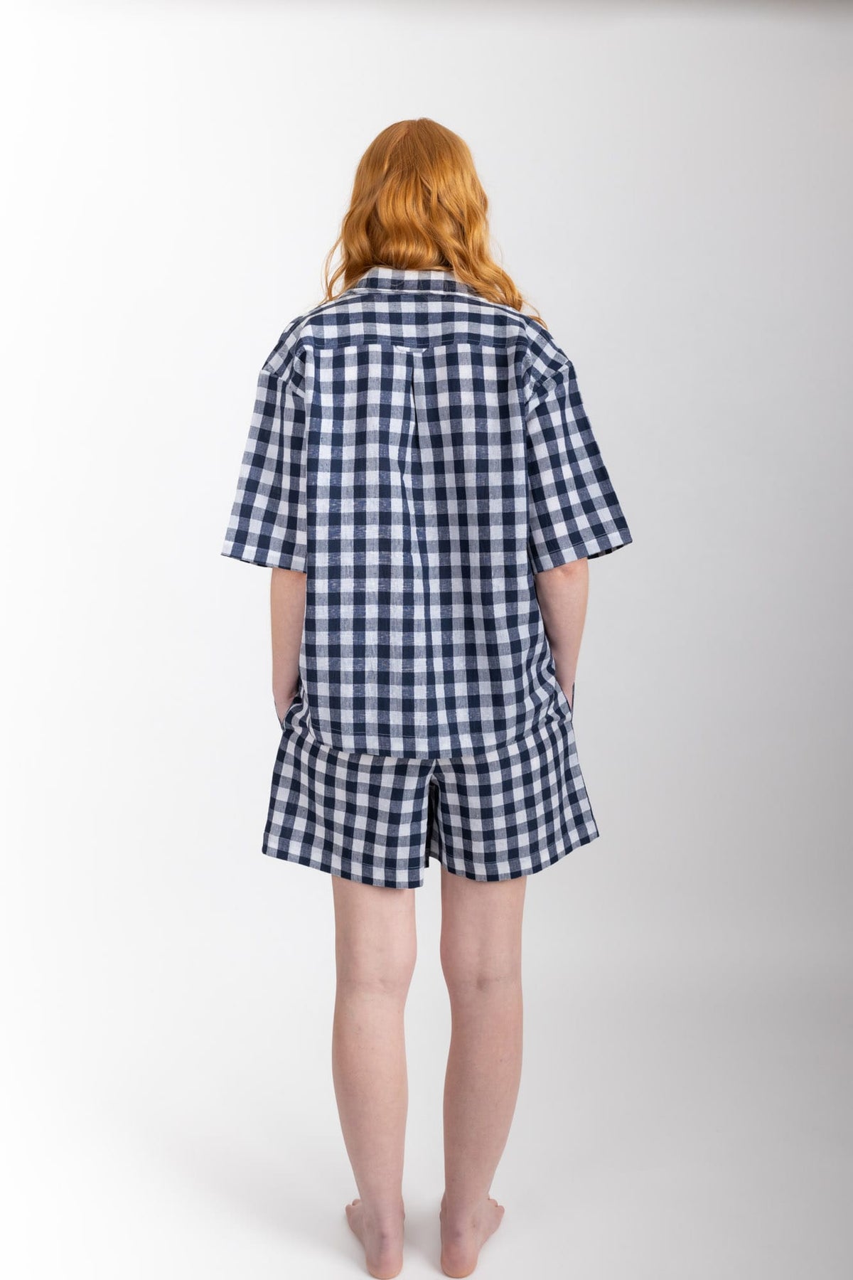 Camilla Set, Navy Check