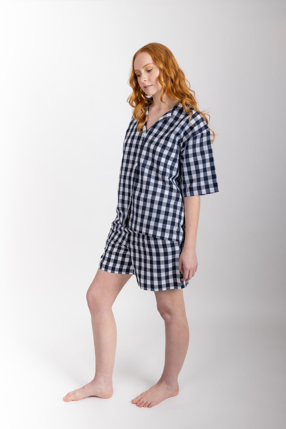 Camilla Set, Navy Check