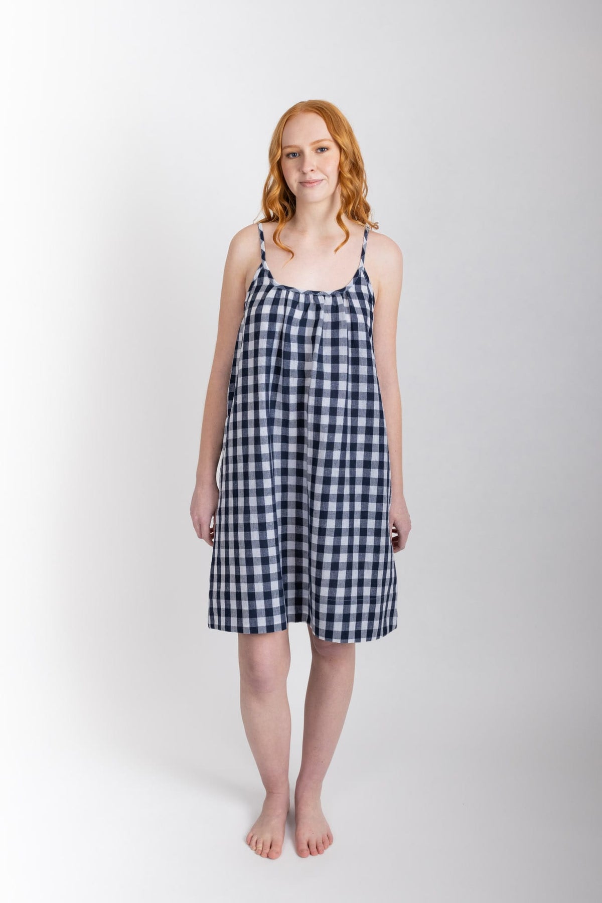 Evie Slip, Navy Check