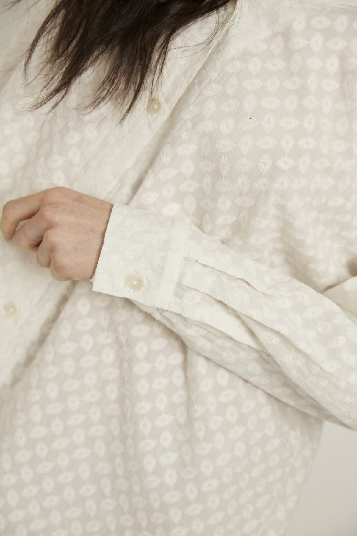 Sleep Shirt, Snow Embroidery