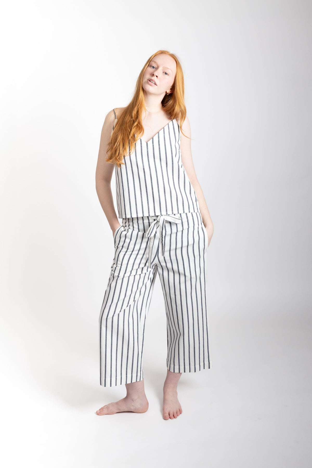 Paloma Set, Navy Stripe