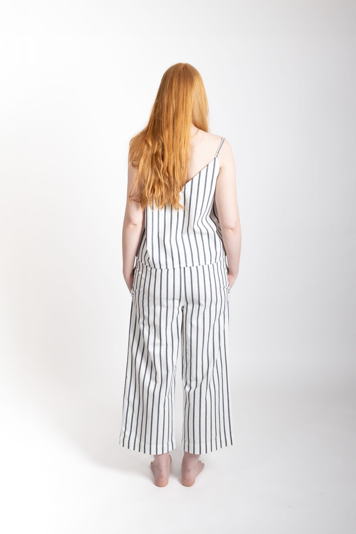 Paloma Set, Navy Stripe