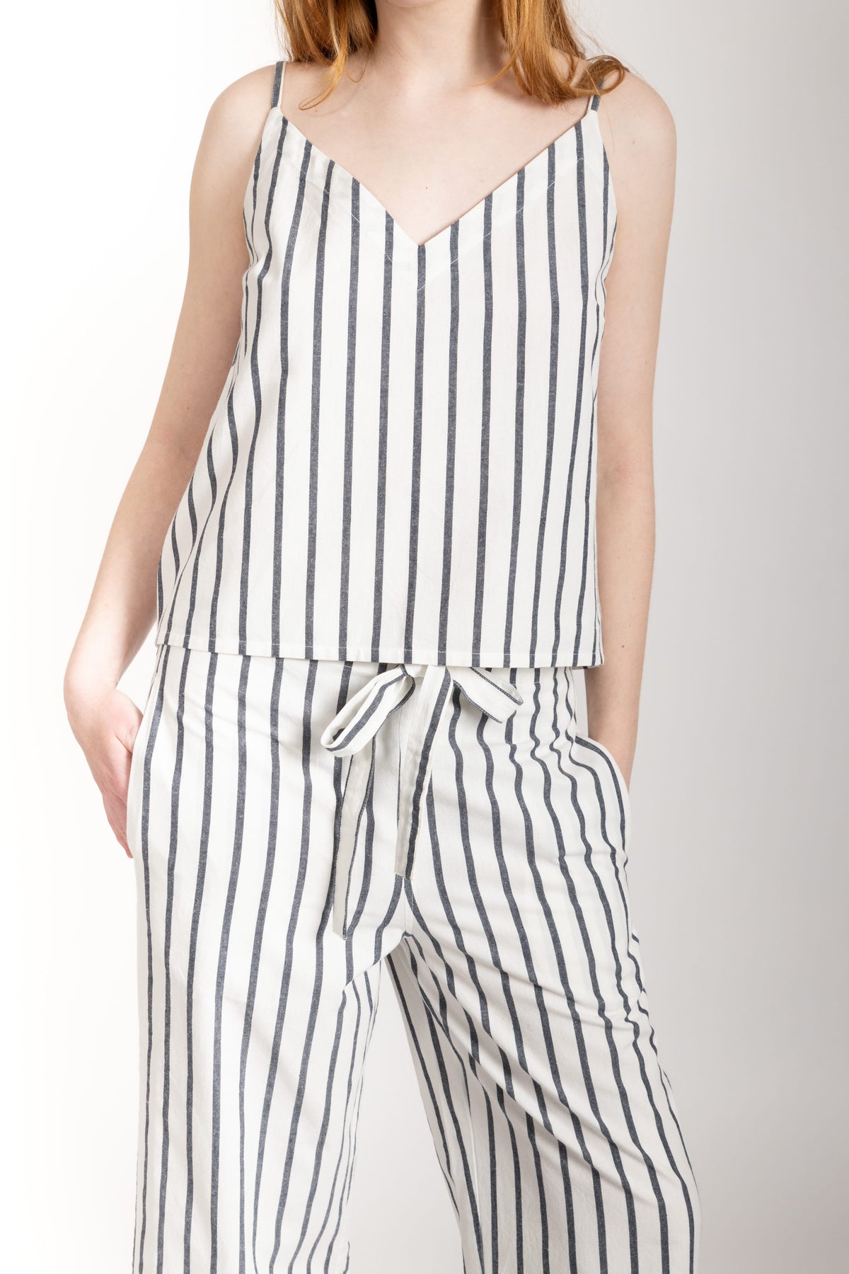 Paloma Set, Navy Stripe