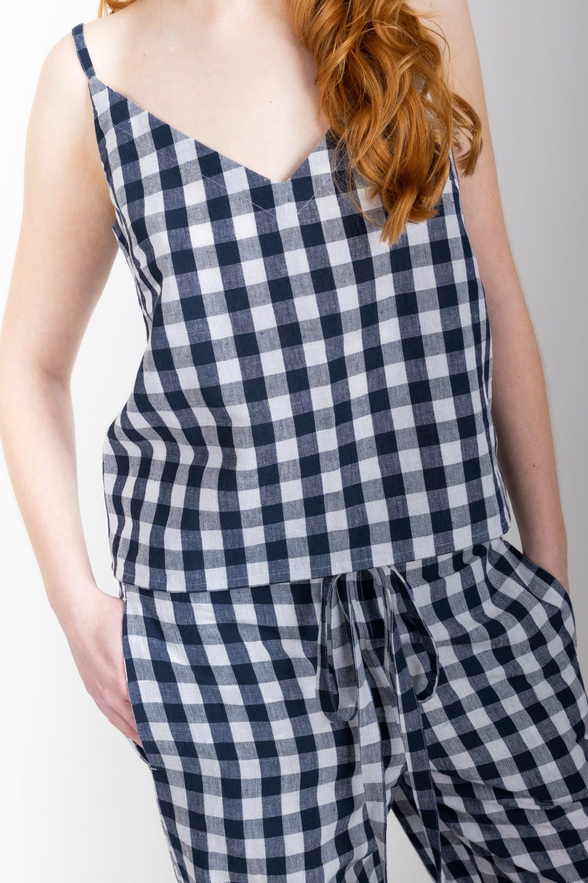 Paloma Set, Navy Check