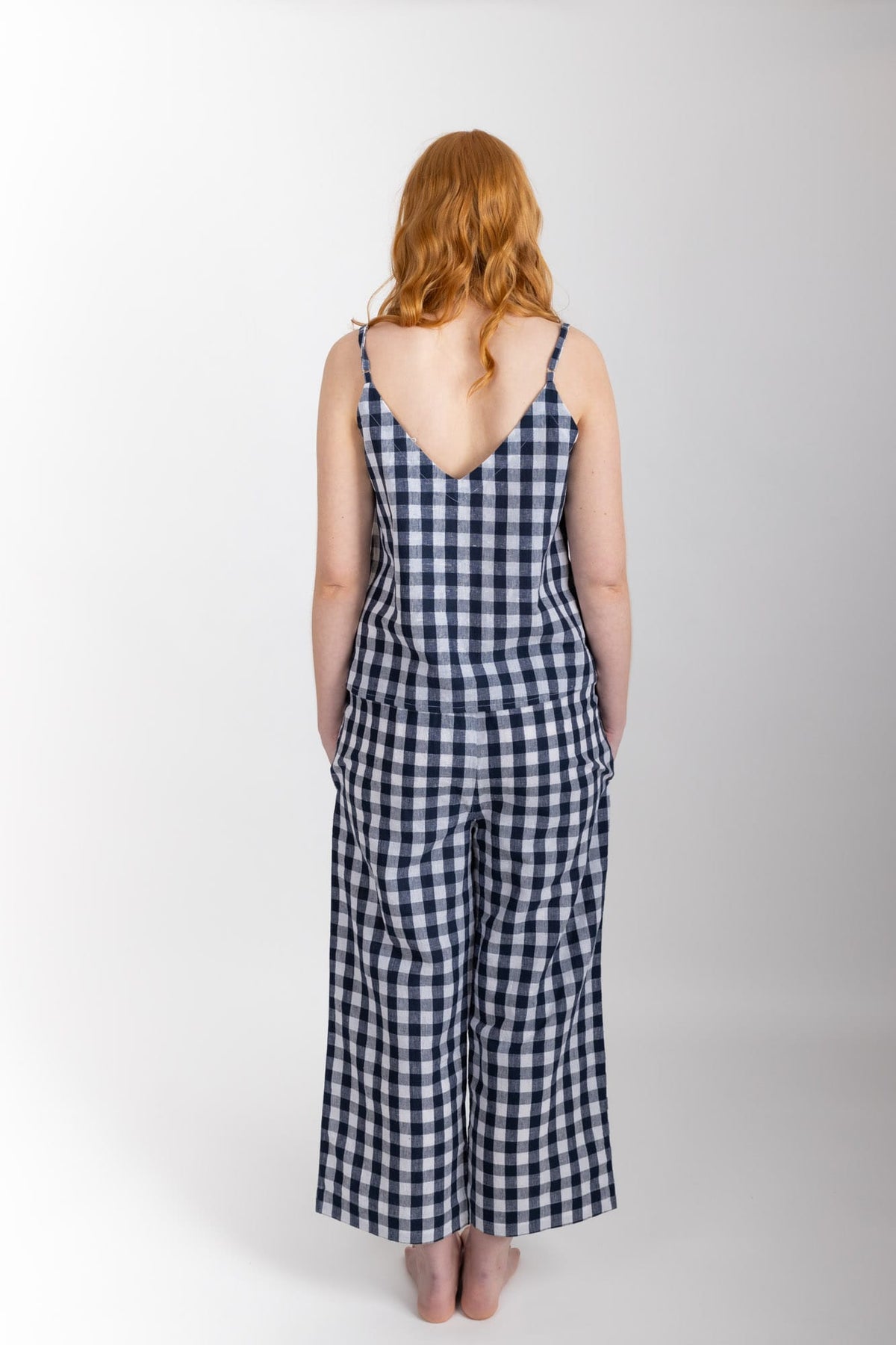 Paloma Set, Navy Check