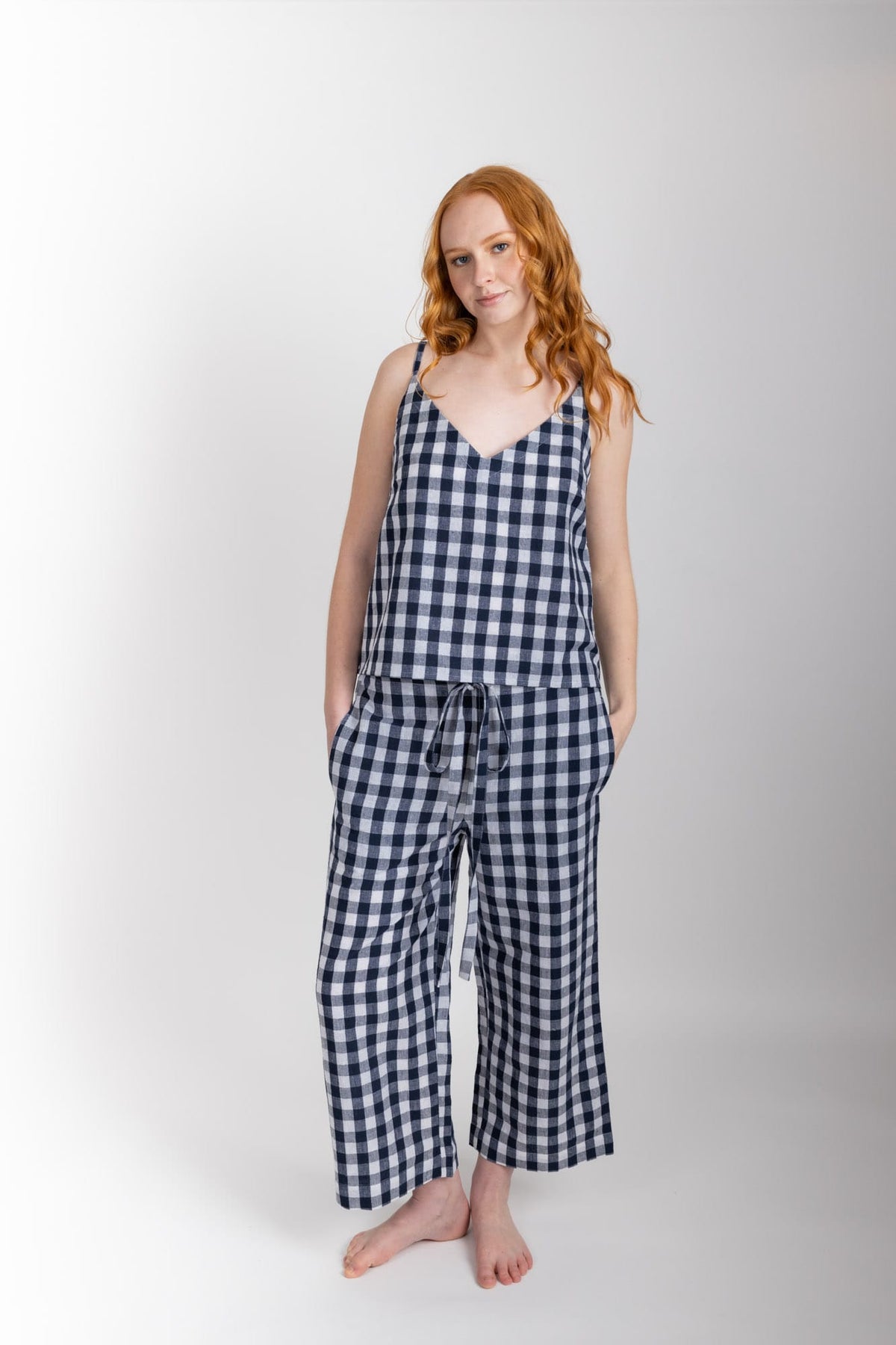 Paloma Set, Navy Check