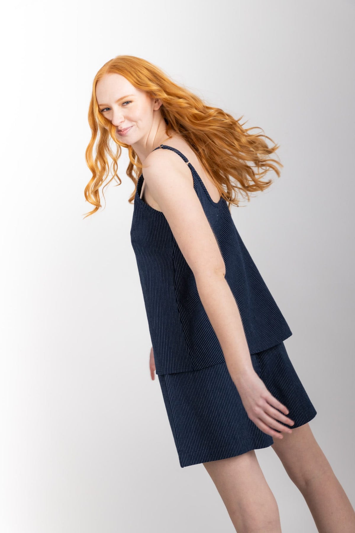 Summer Set, Navy Pinstripe
