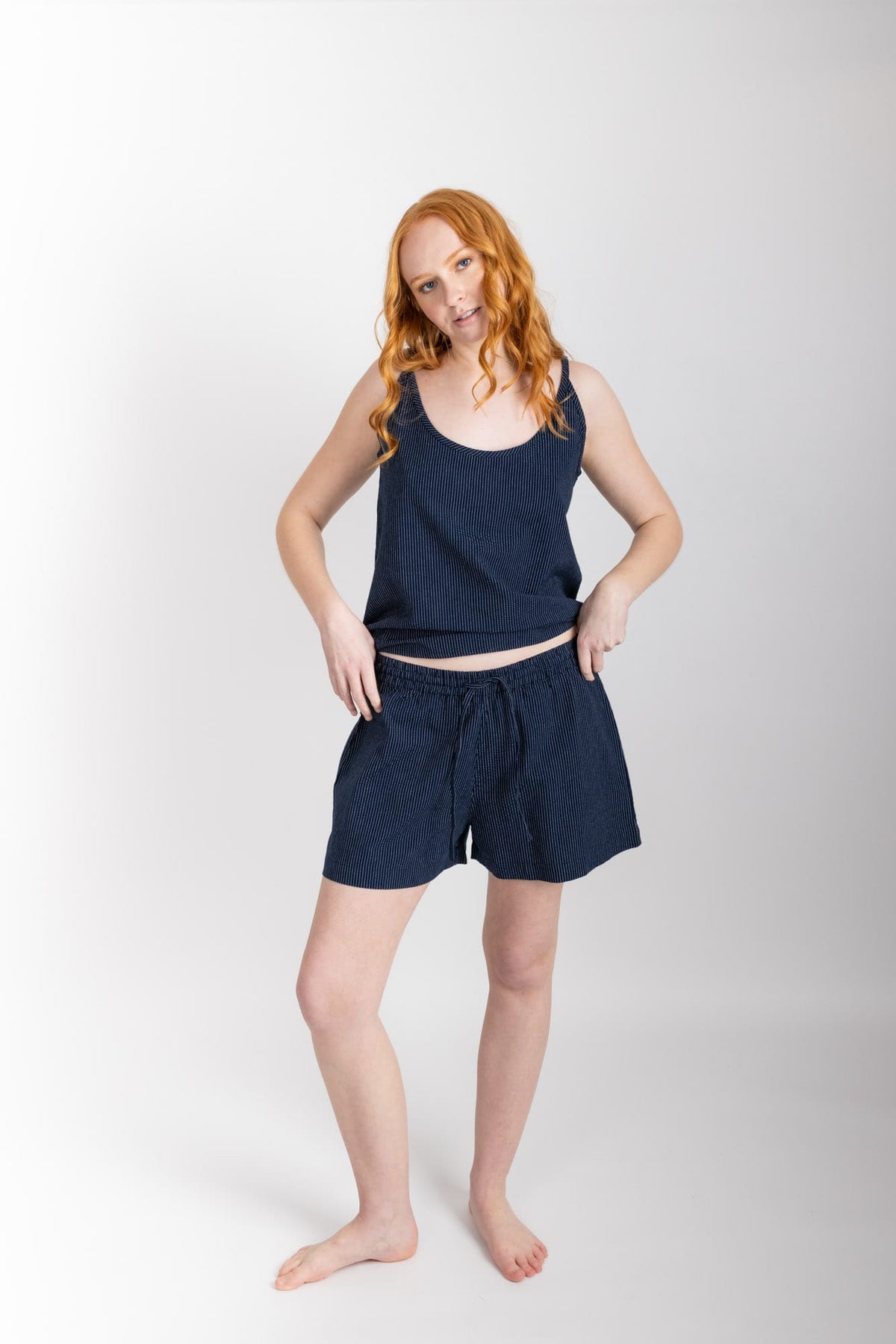 Summer Set, Navy Pinstripe