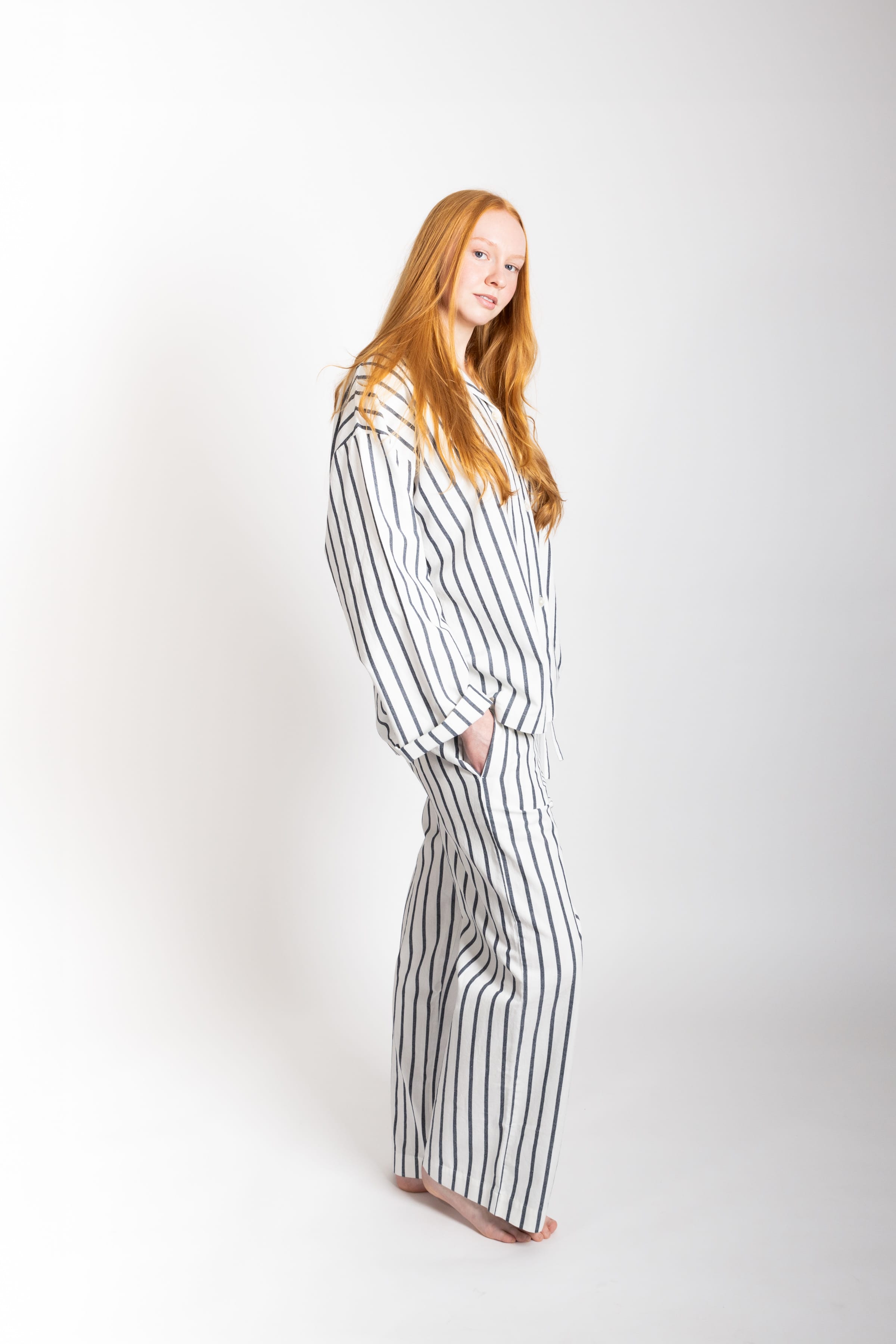 Winona Set, Navy Stripe