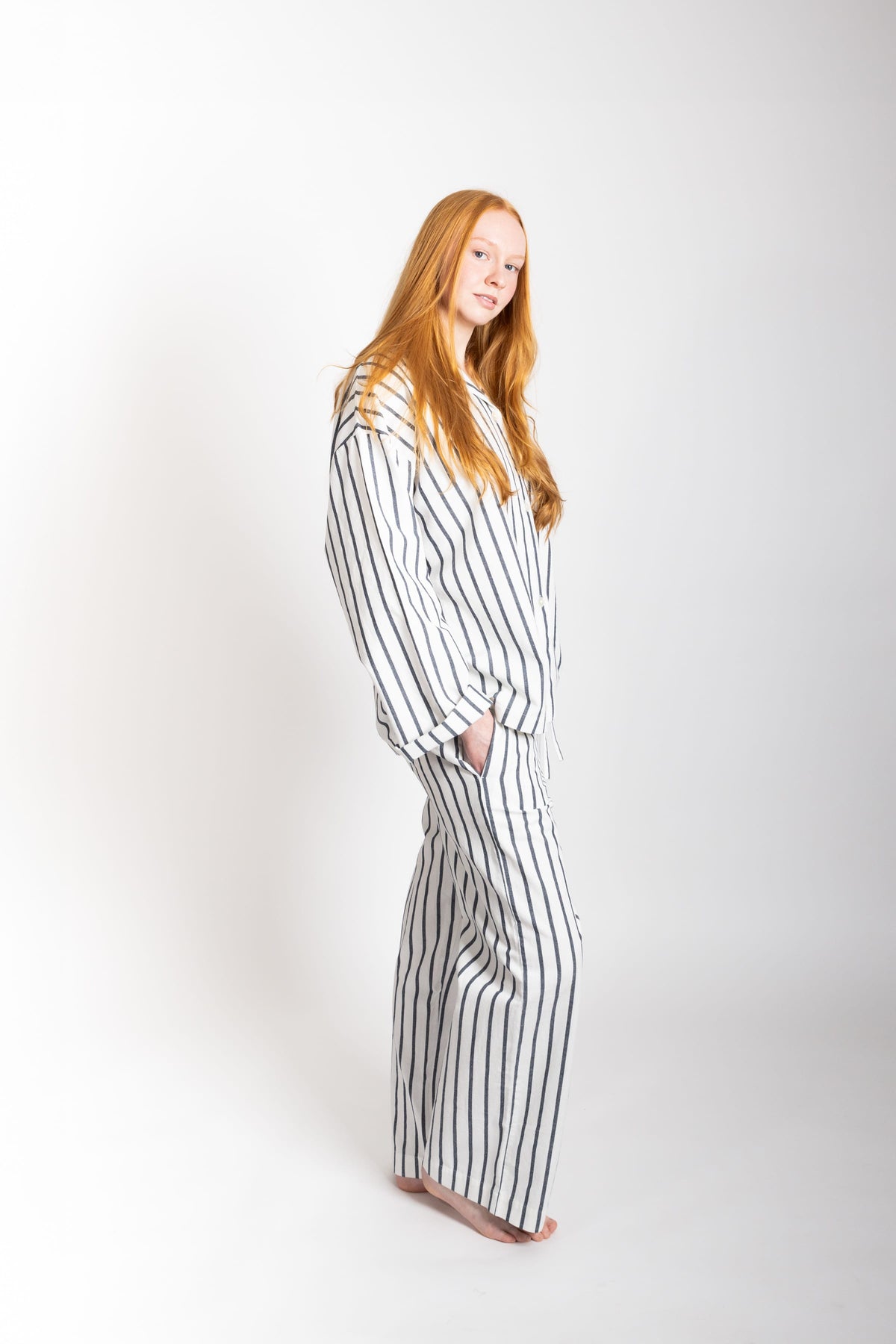 Winona Set, Navy Stripe