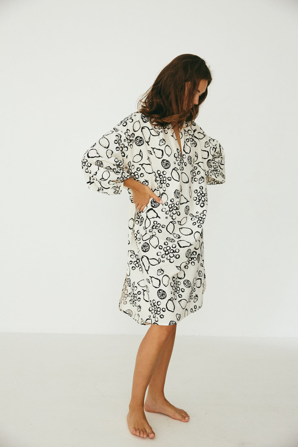 Iris Caftan, Fruit Print