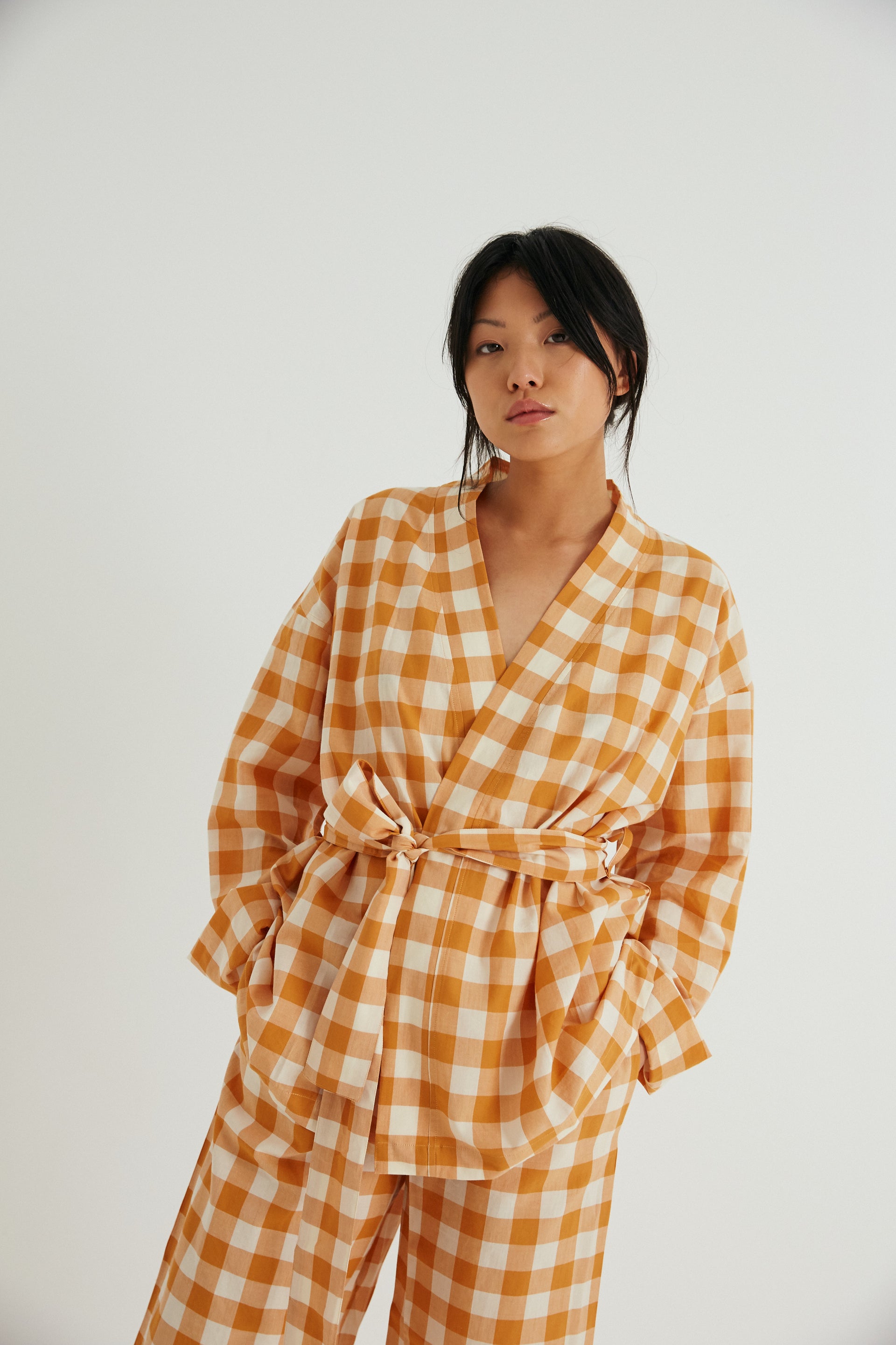 Wrap Set, Clementine Gingham