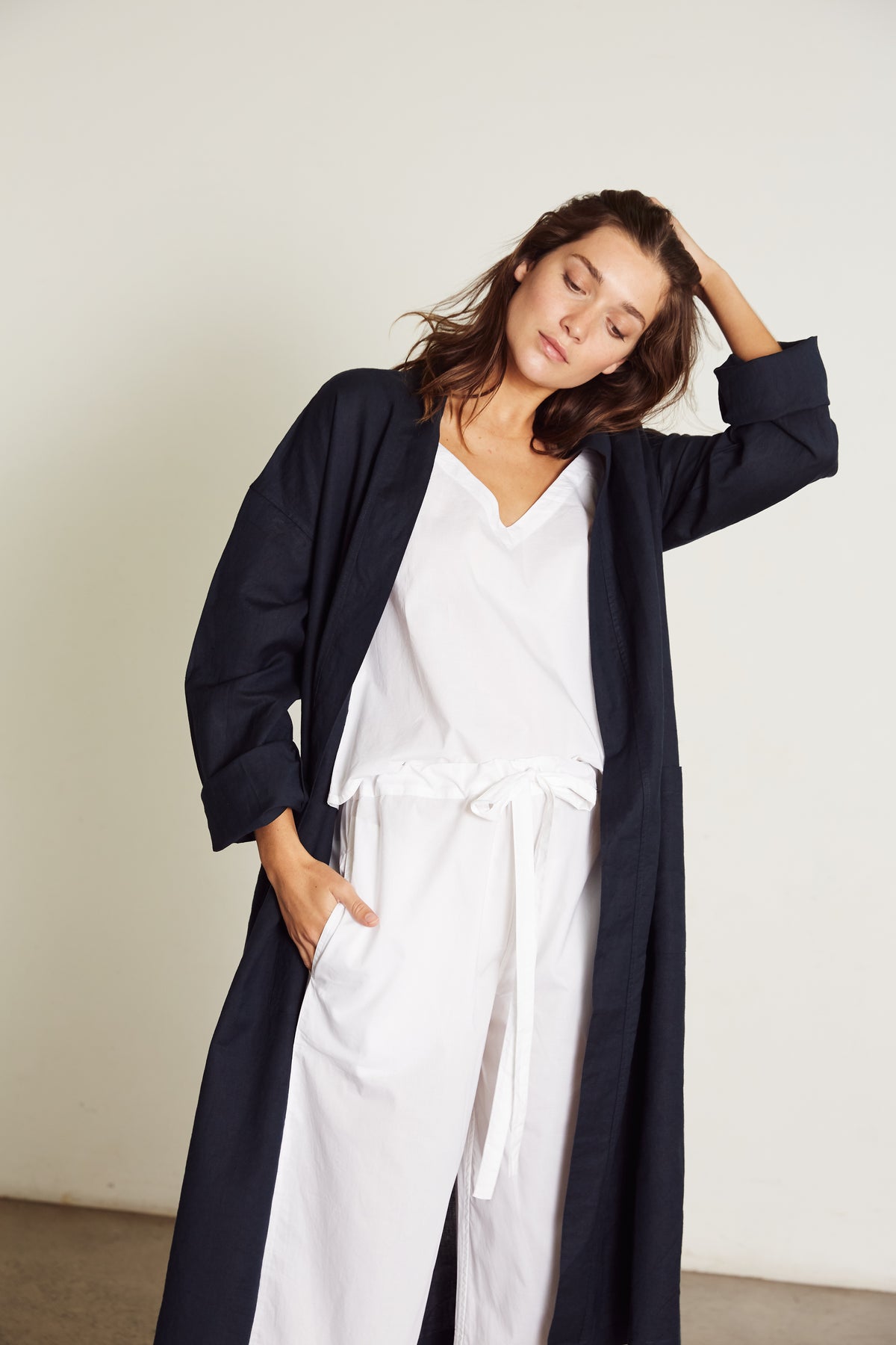 Everyday Robe, Navy (Sale)