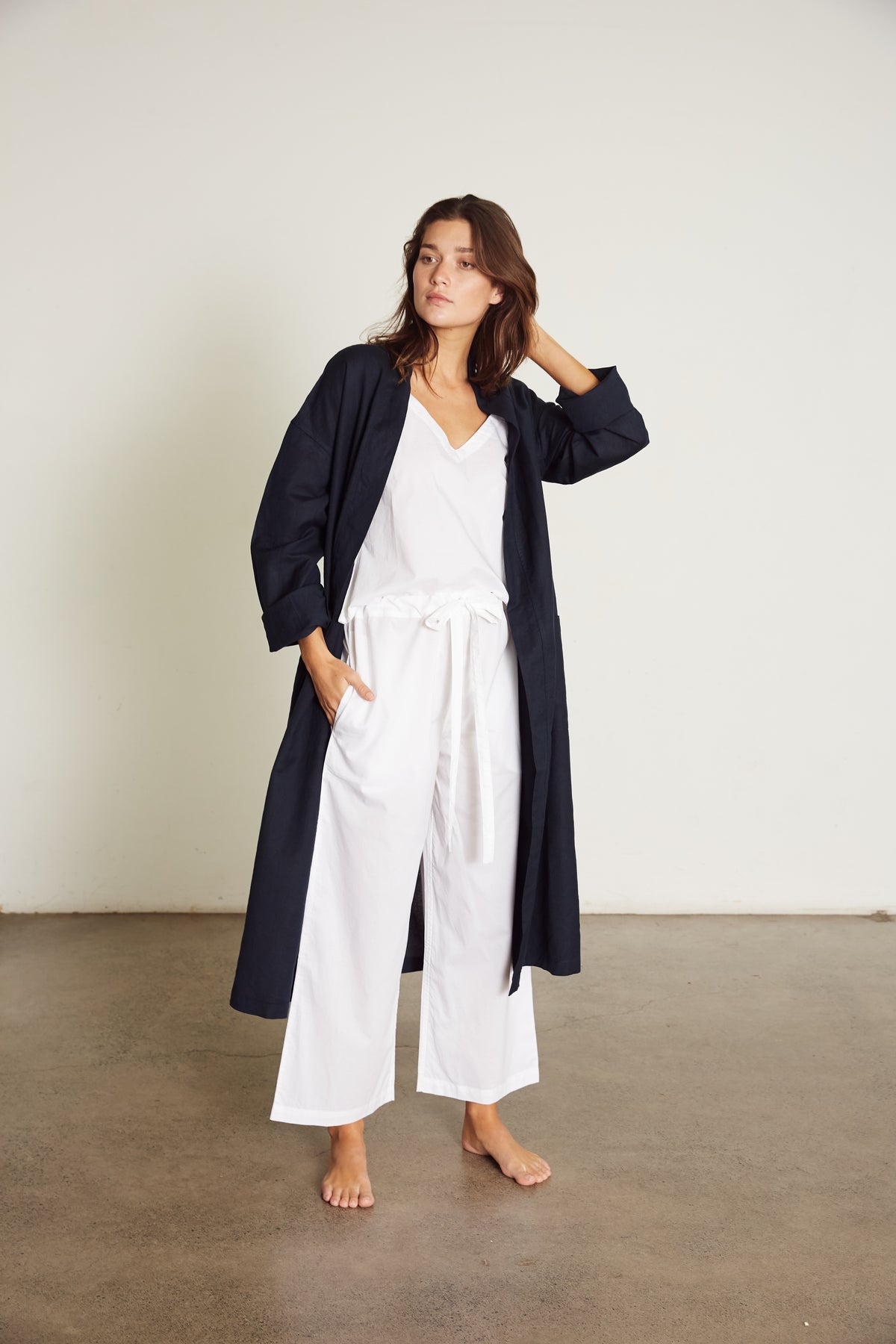 Everyday Robe, Navy (Sale)