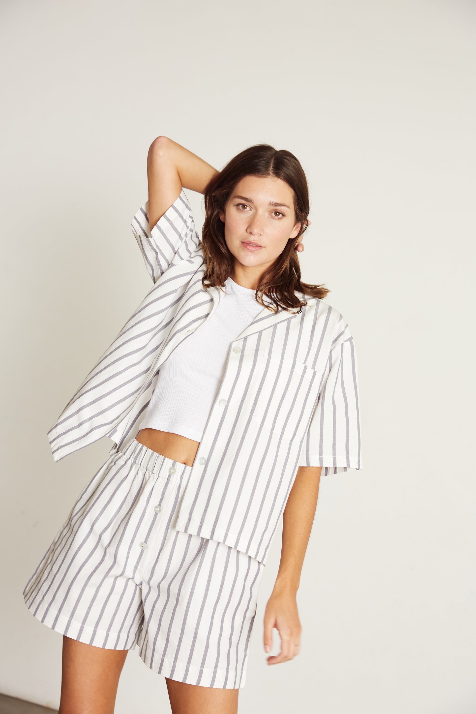 Camilla Set, Navy Stripe