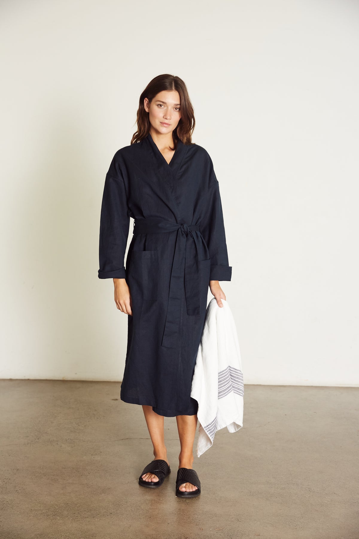 Everyday Robe, Navy (Sale)