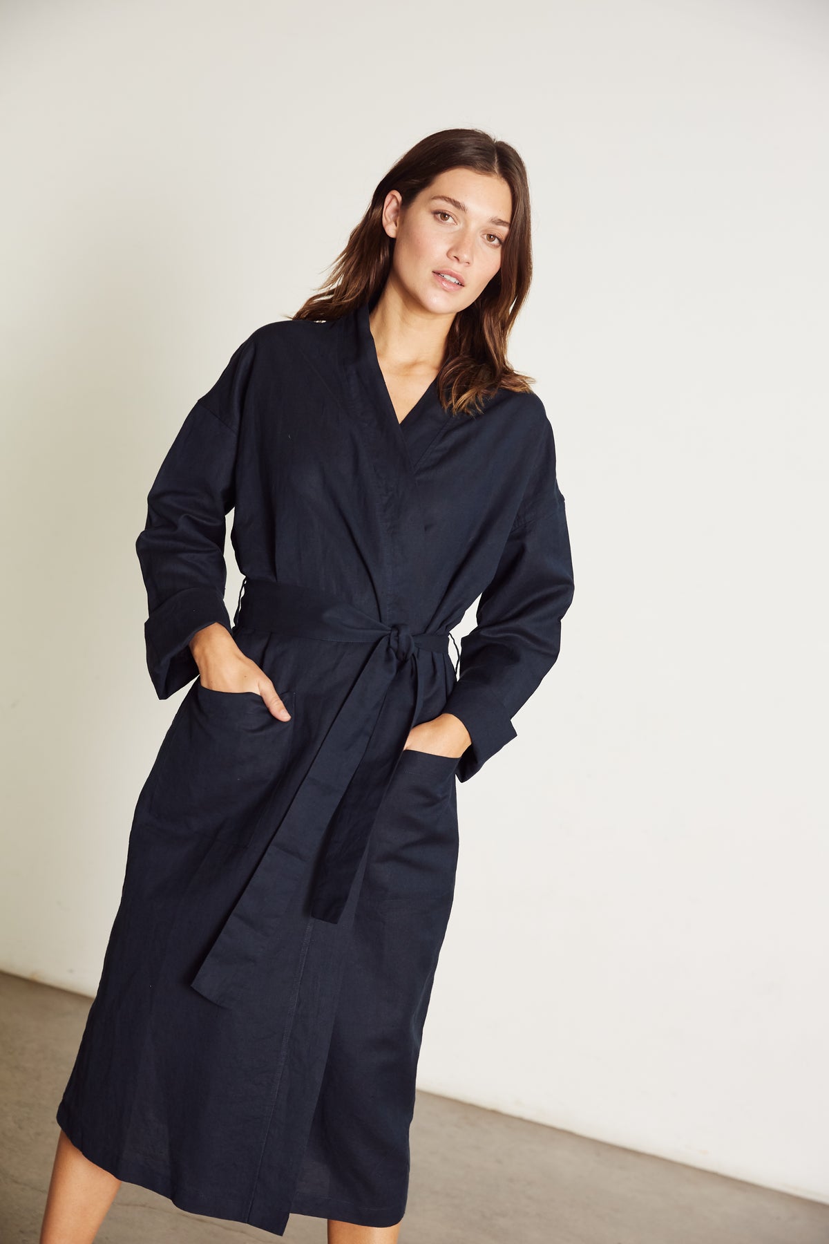 Everyday Robe, Navy (Sale)