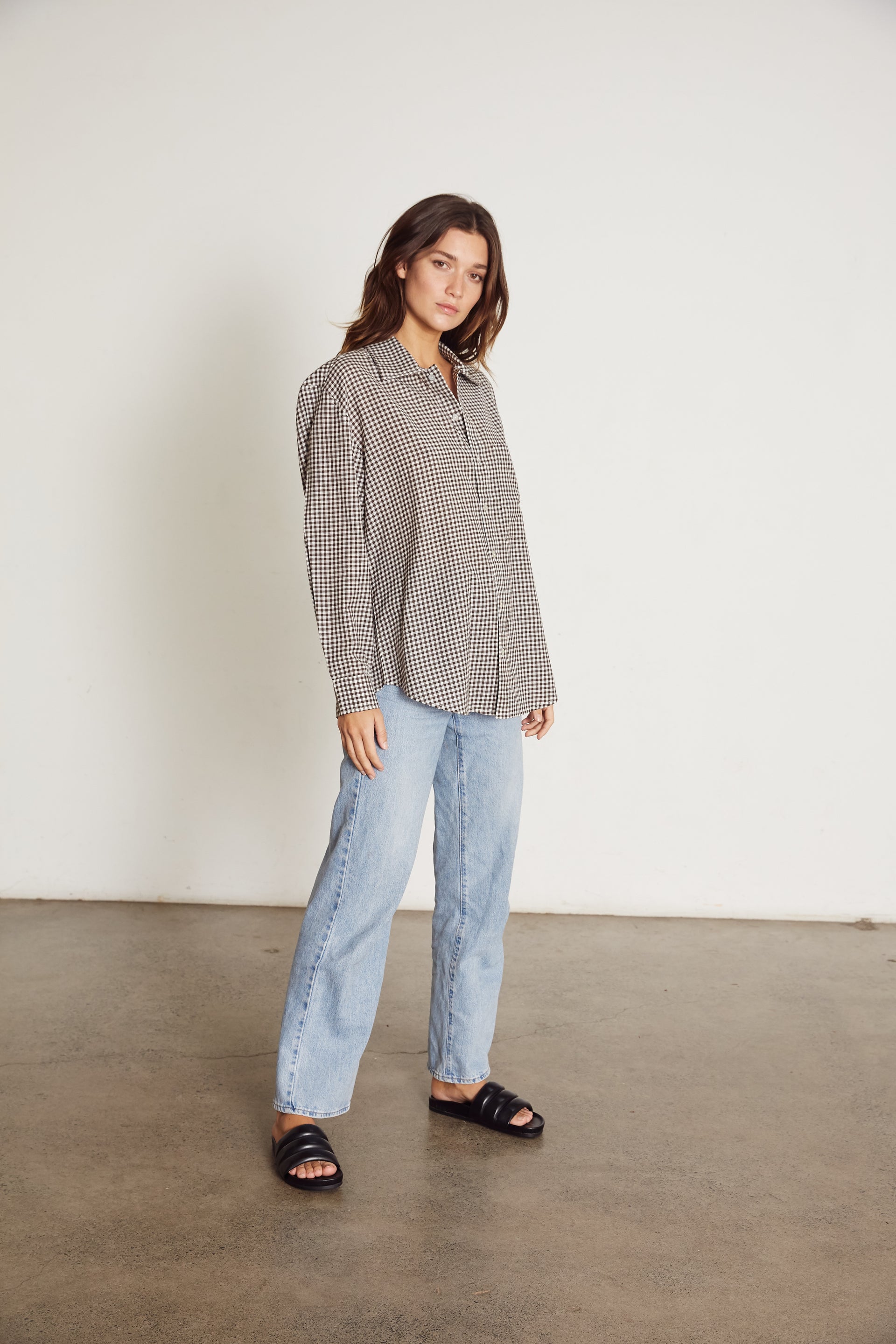 Everyone Shirt, Chocolate Gingham