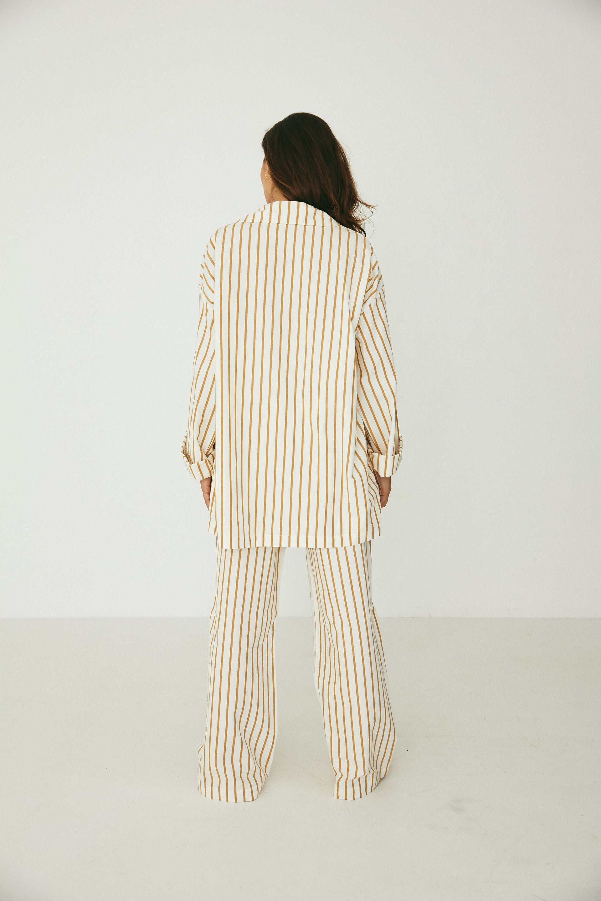 Winona Set, Mustard Stripe