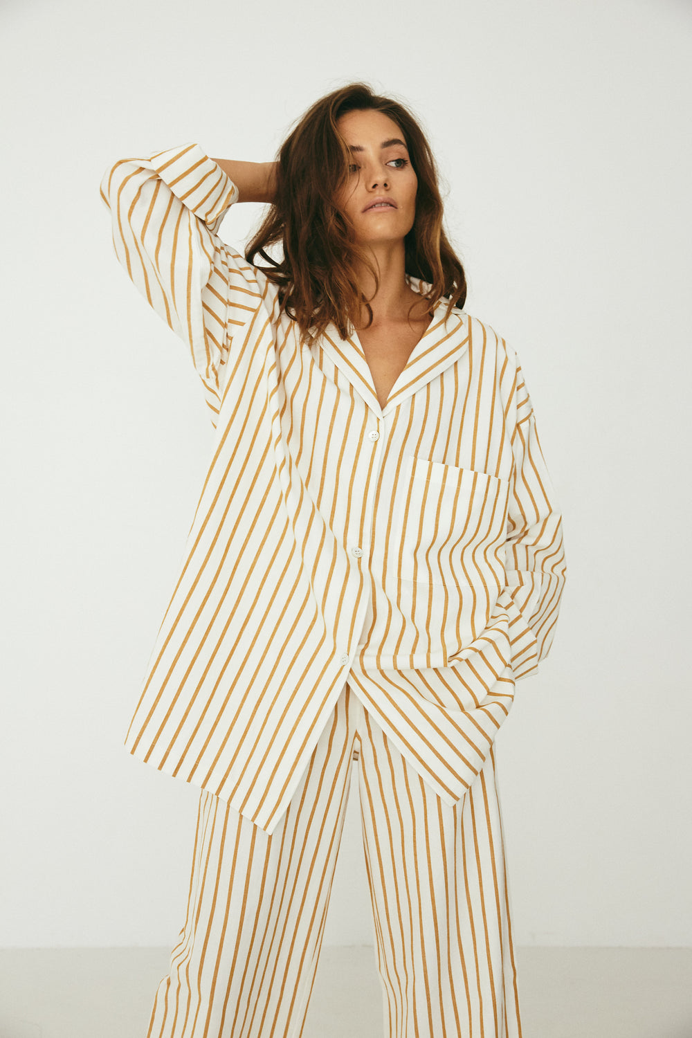 Winona Set, Mustard Stripe