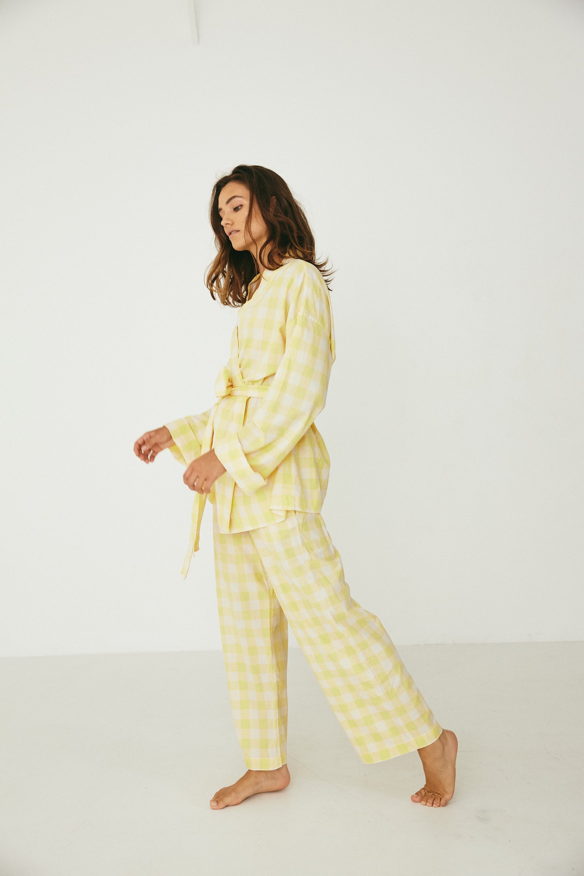 Wrap Set, Yuzu Gingham