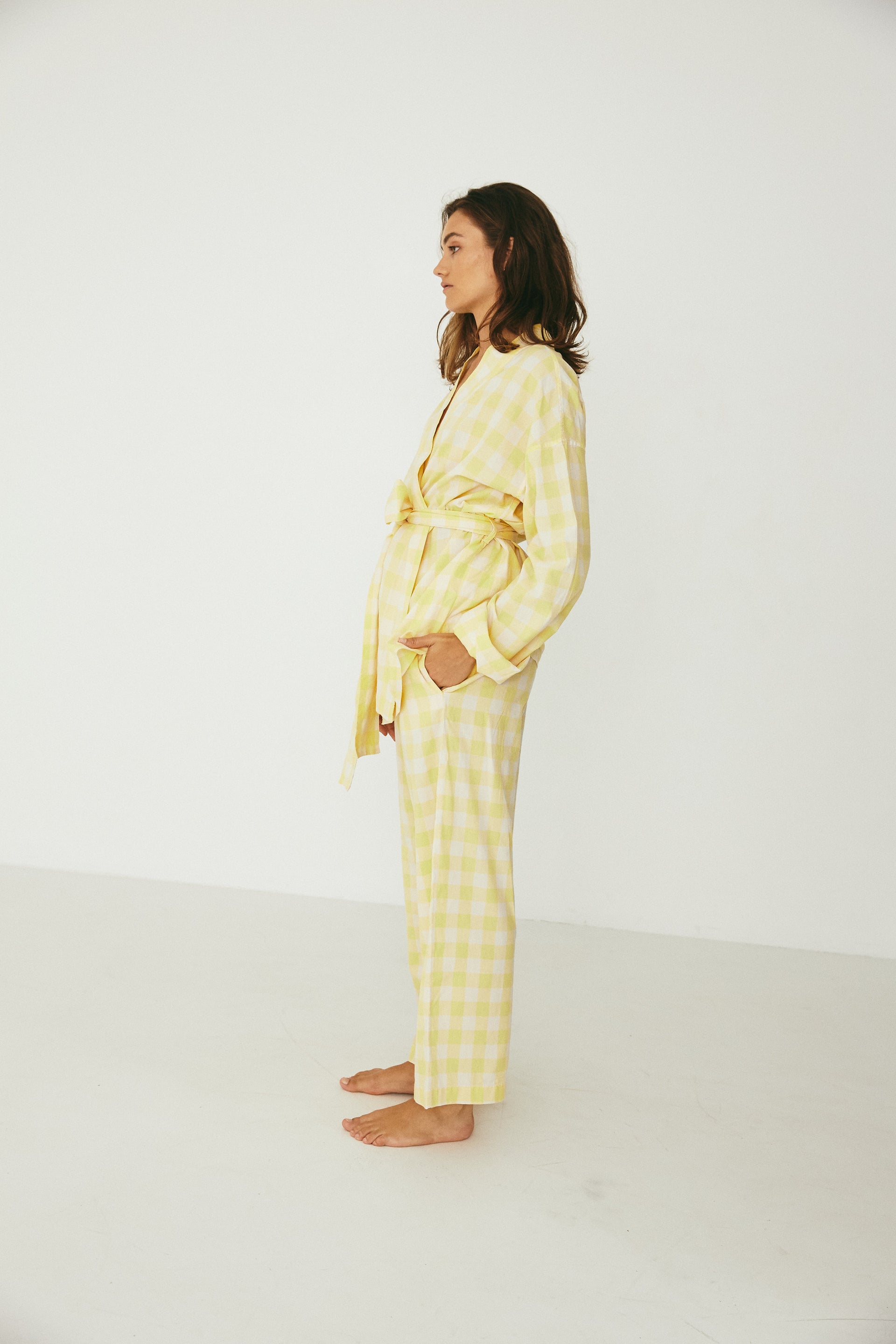 Wrap Set, Yuzu Gingham