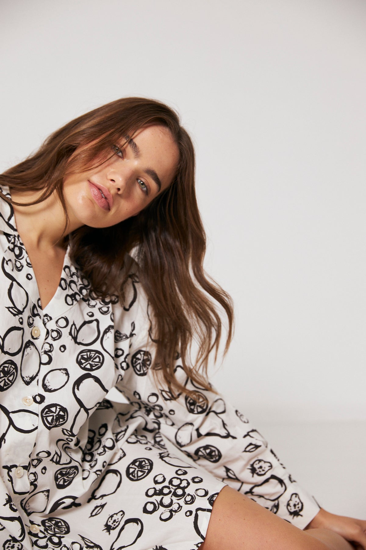 Sleep Shirt, Fruit Print