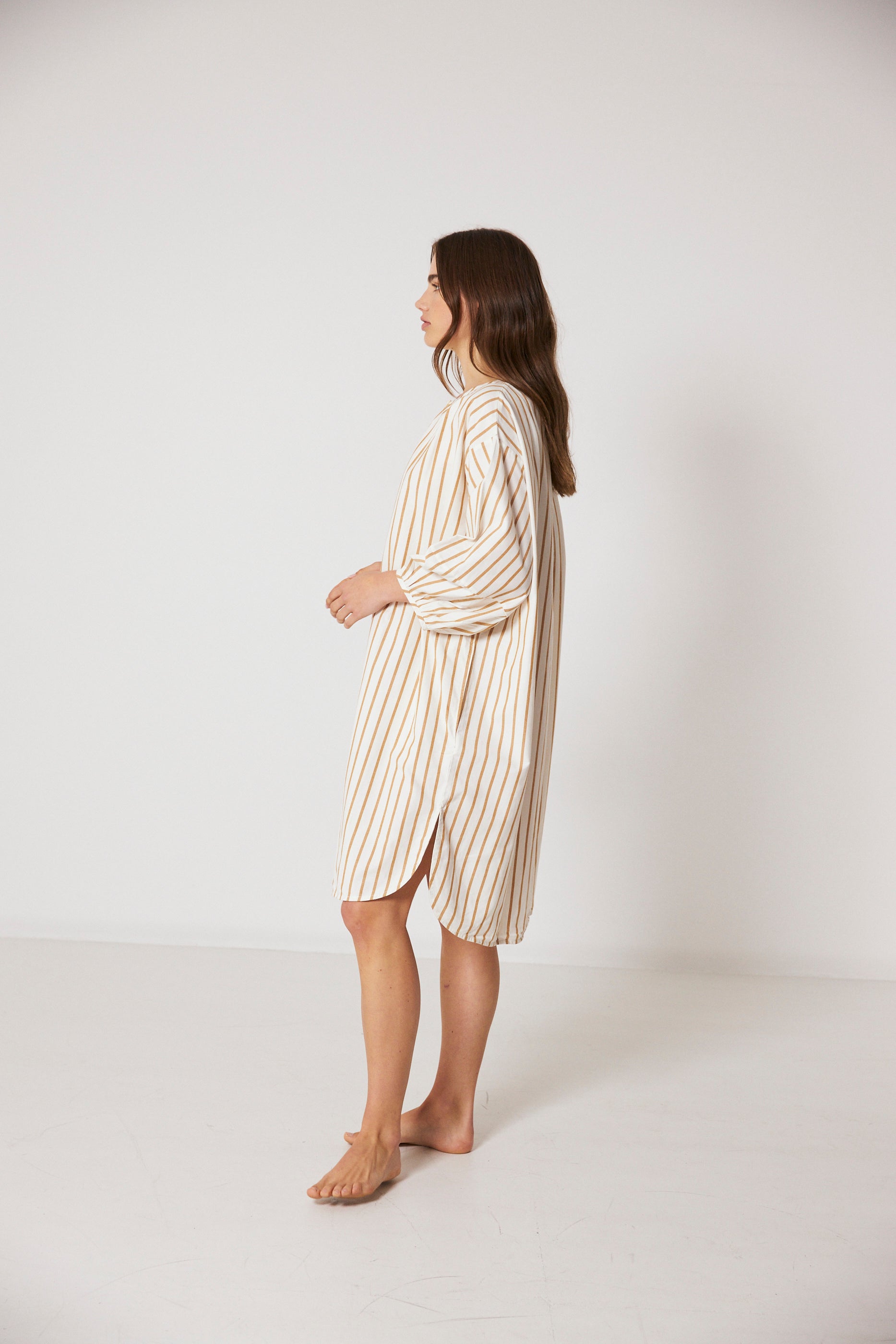 Iris Caftan, Mustard Stripe