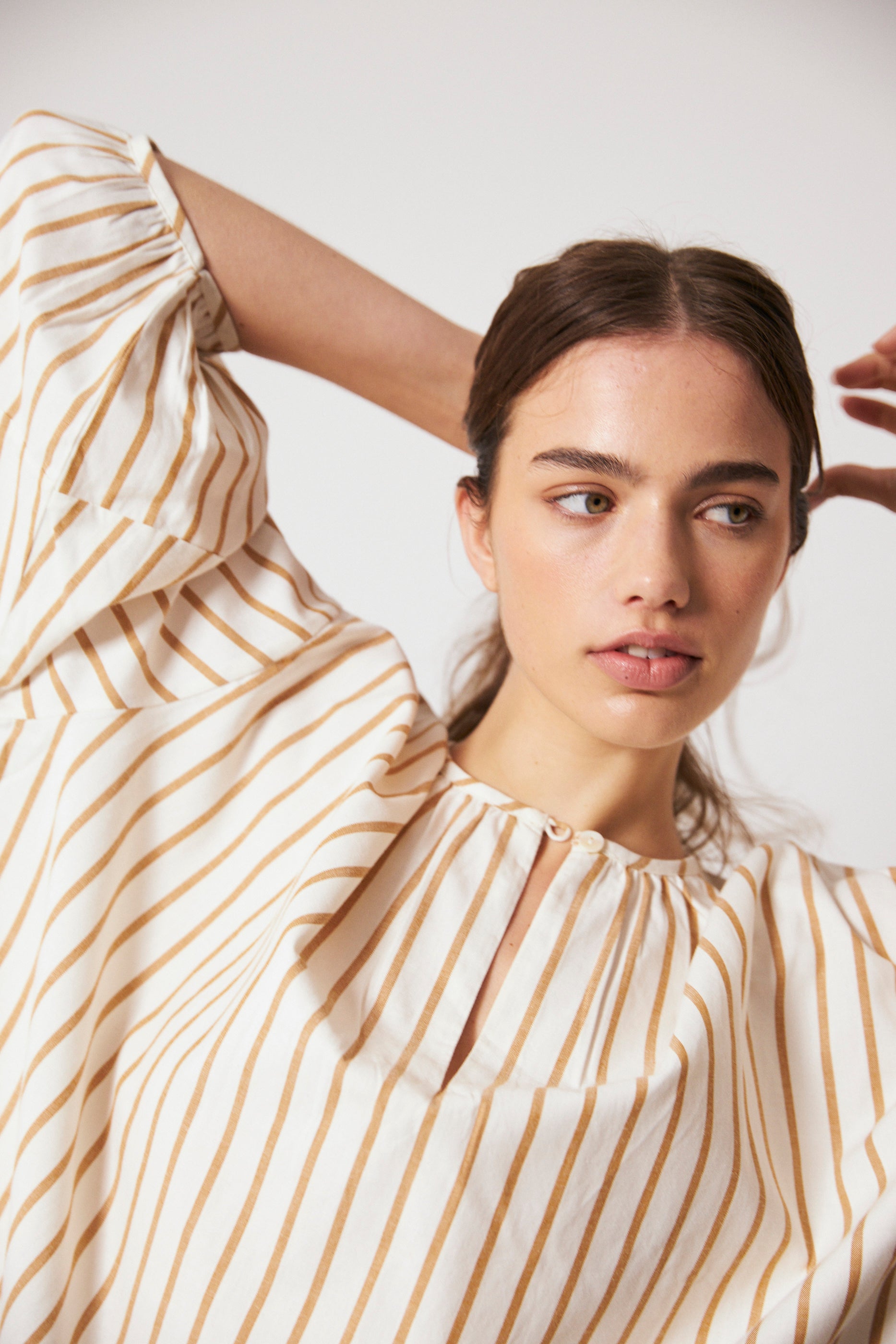 Iris Caftan, Mustard Stripe