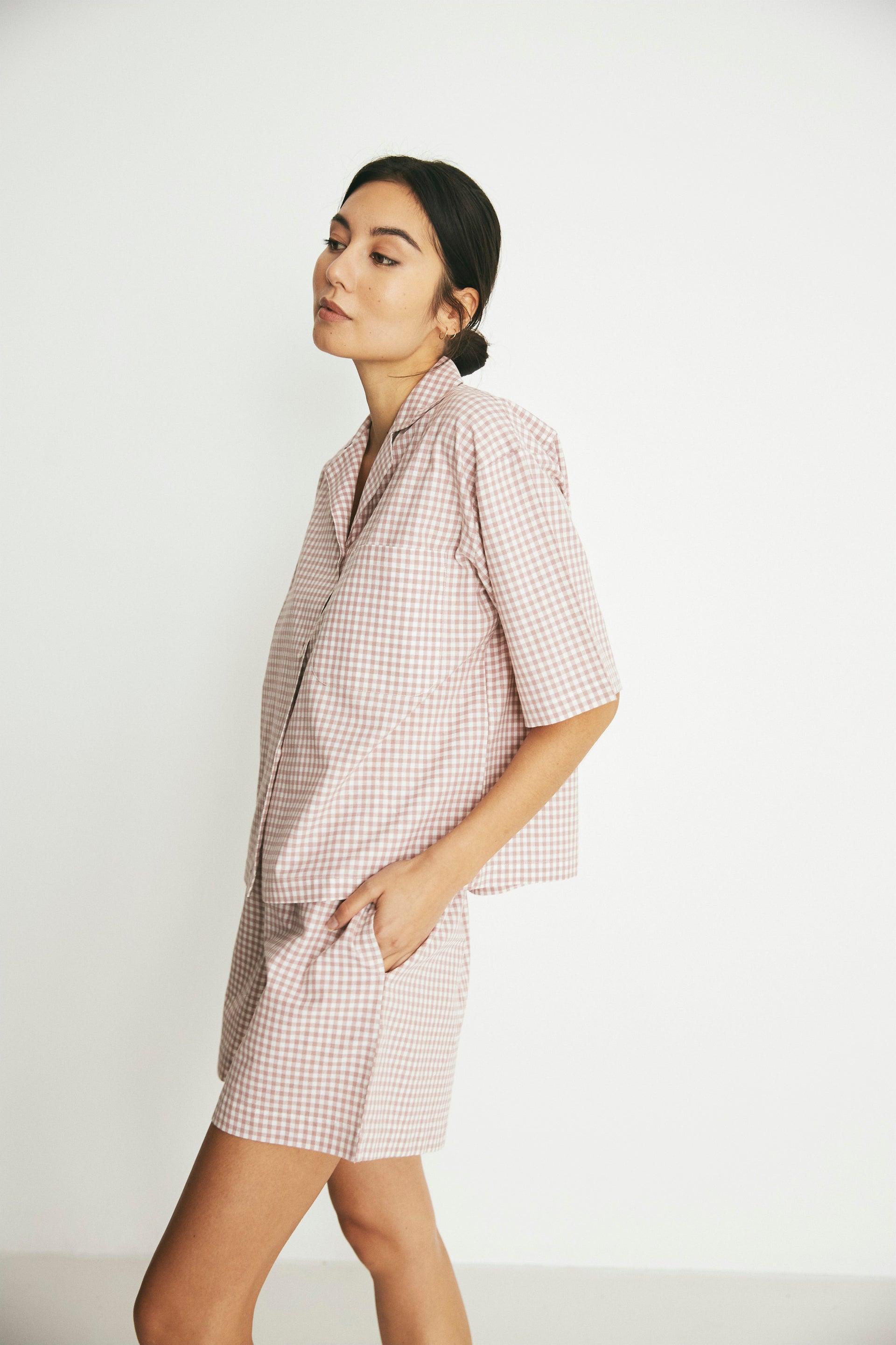 Camilla Set, Rose Gingham